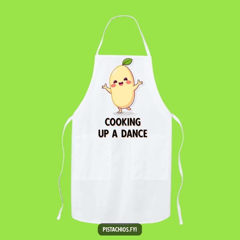 Funny Cashew Dancer Apron: Cook with Joy in a Cheerful Nut's Silly Dance