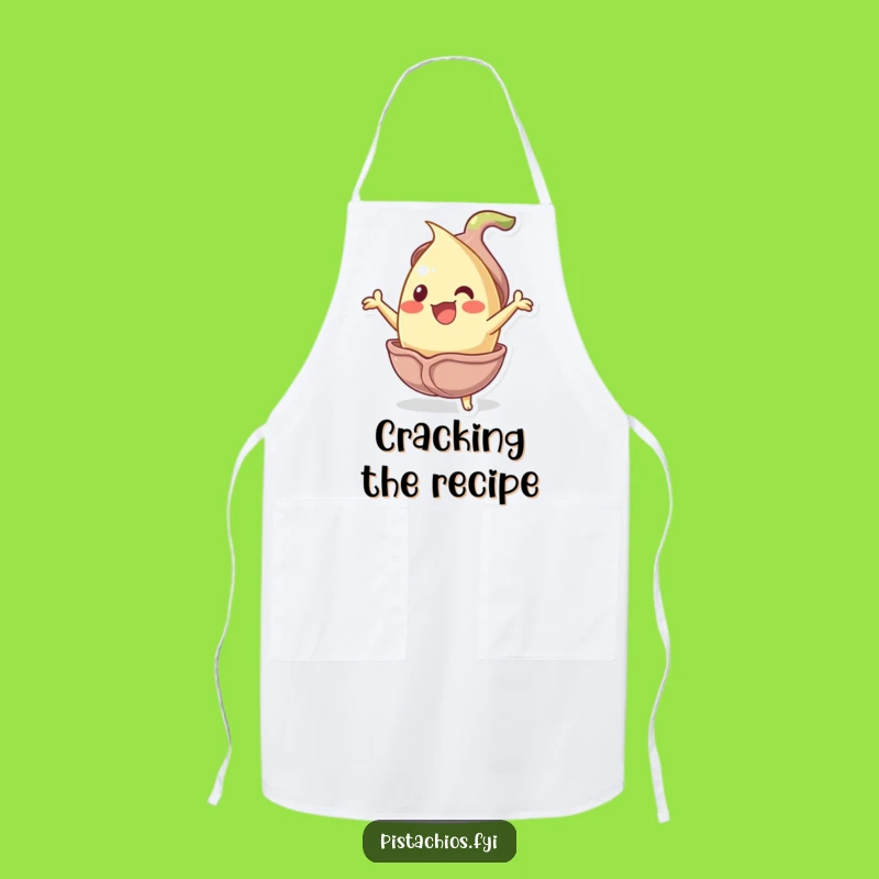 Funny Jubilant Pistachio Apron - Nutty Cartoon Kitchen Gift