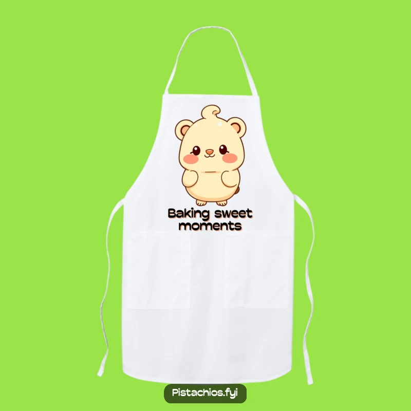 Funny Macadamia Shy Smile Apron - Sweet Kitchen Fun, Perfect Funny Gift
