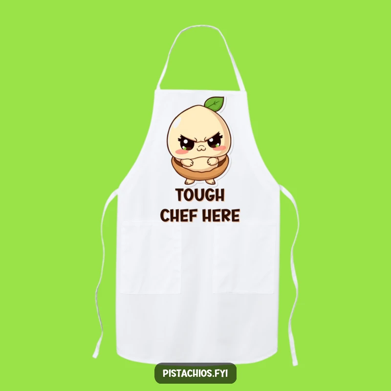 Funny Macadamia Tough Guy Apron: Kitchen Toughness - Fun Gift!