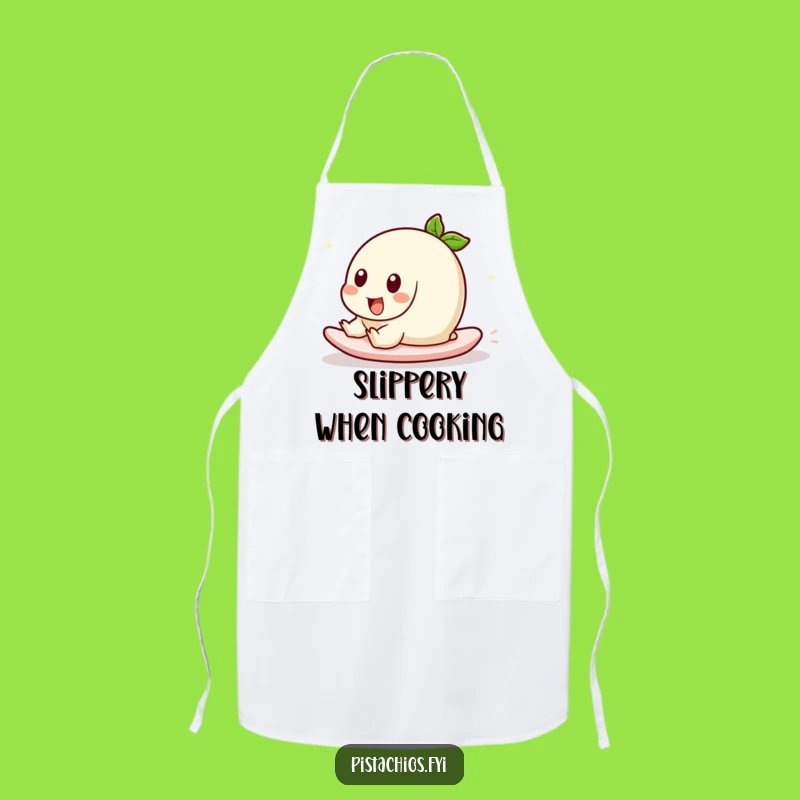 Funny Sliding Pistachio Apron: Cook with Hilarious Playful Flair