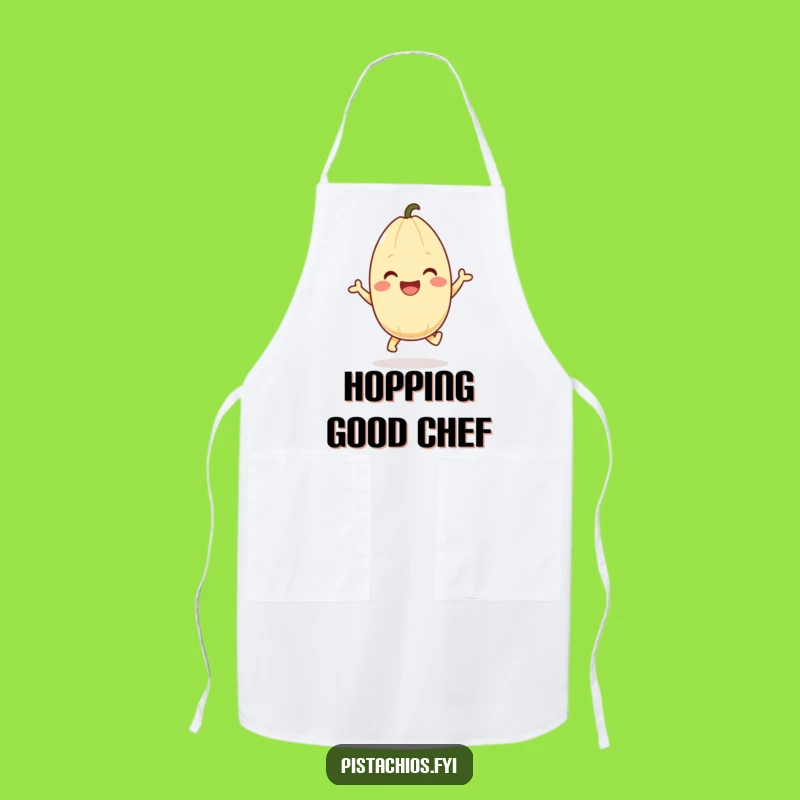 Funny Pistachio Hop Apron: Cook with Joy in This Hilarious Kitchen Gift!