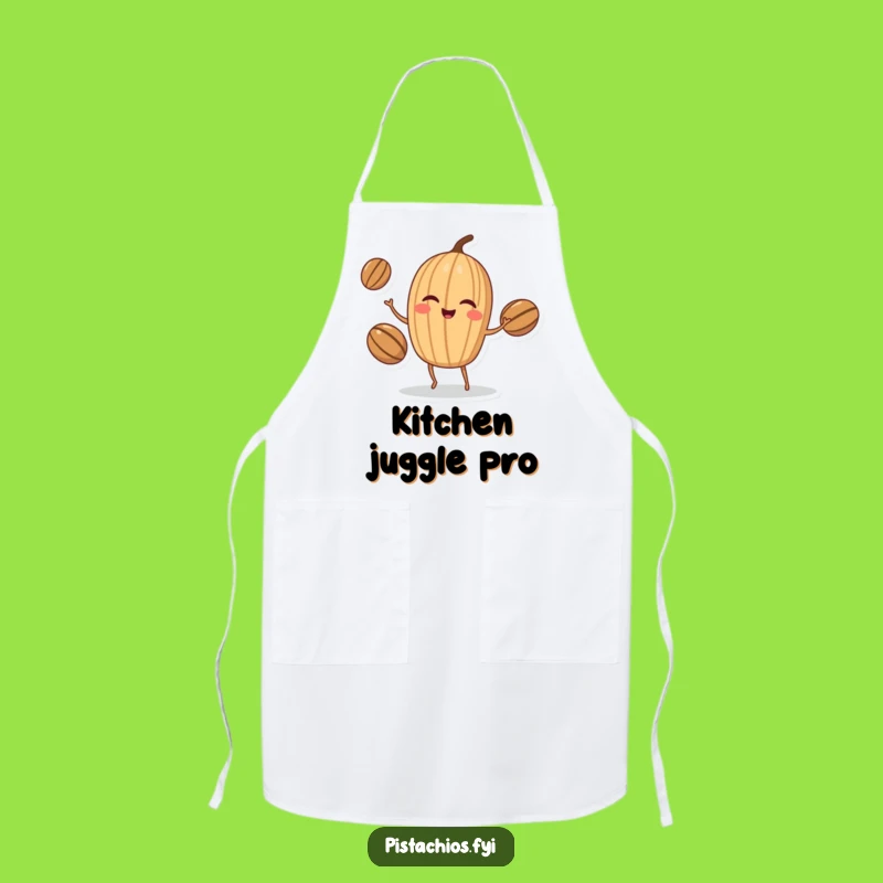 Funny Walnut Juggler Apron: Cook with Skill and a Winking Nut's Flair