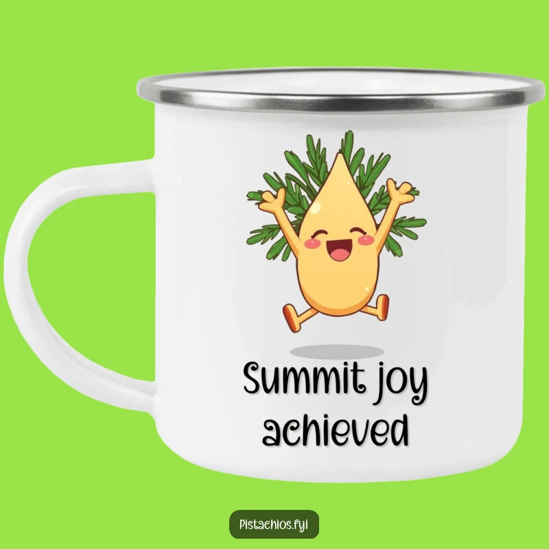 Funny Pine Nut Camping Mug - Leaping Joy, Adventure Sip!