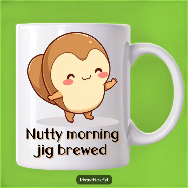 Funny Dancing Hazelnut Mug: Groove with Joy, A Nutty Funny Gift