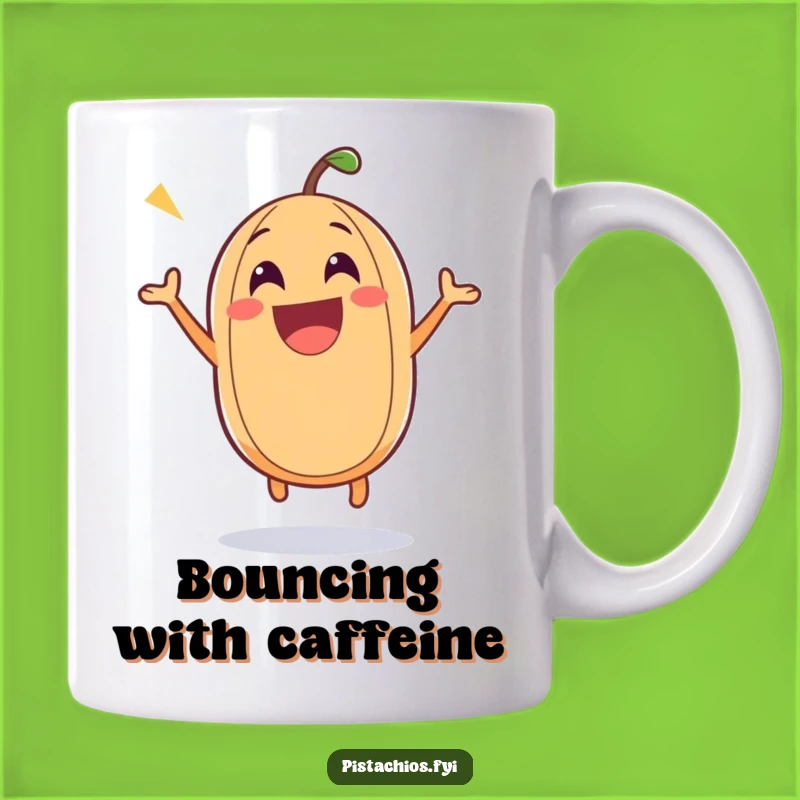 Funny Nutty Joy Mug: Bouncing with Happiness - Perfect Energetic Gift
