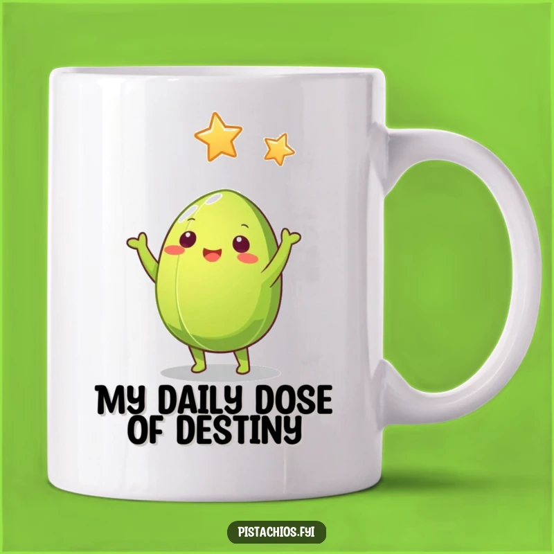 Funny Pistachio Nut Mug: Reach for Stars with Humor, Perfect Gag Gift!