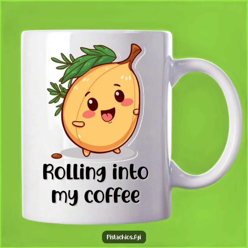 Funny Pine Nut Escape Mug - Playful Nutty Antics, Perfect Funny Gift