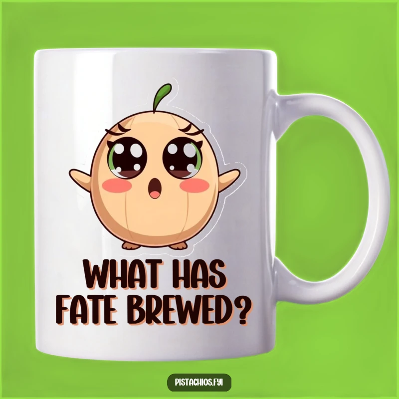 Funny Surprised Brazil Nut Mug - Wide-Eyed Wonder, Hilarious Gift!