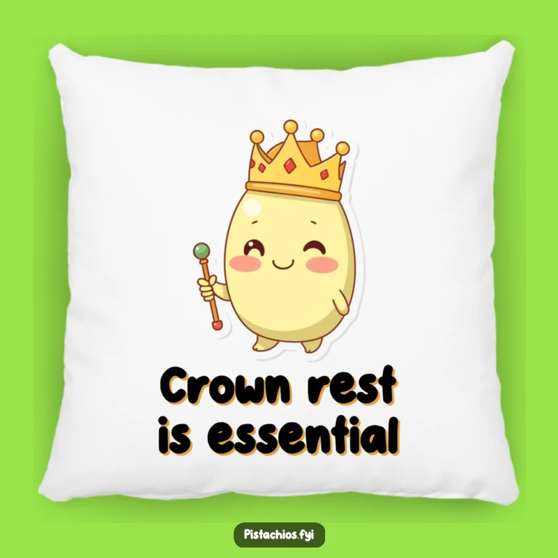 Soft Funny Royal Pistachio Pillow: Regal Comfort, A Luxurious Funny Gift