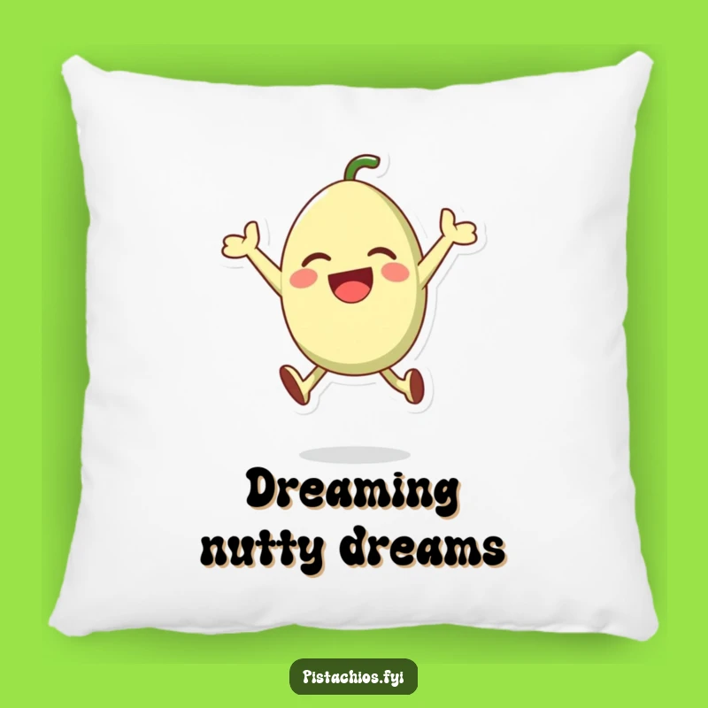 Soft Funny Pistachio Pillow: Cozy Nutty Accent For Couch
