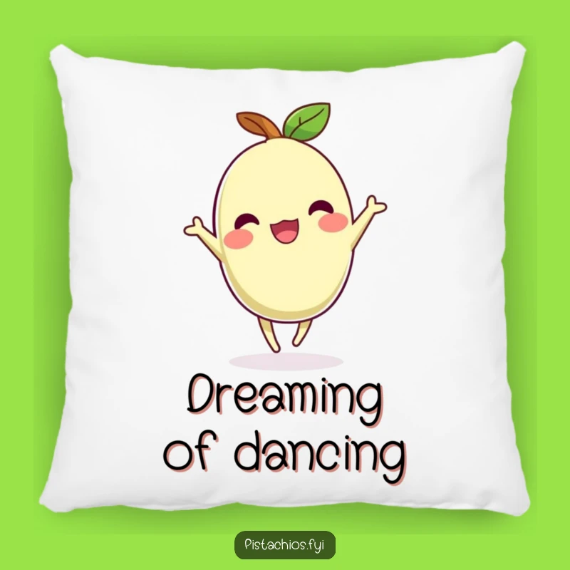 Funny Dancing Pistachio Pillow: Cozy Comfort, Joyful Accent, Gift
