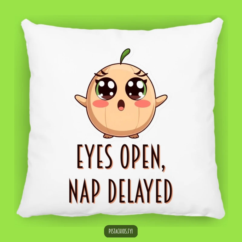 Funny Surprised Brazil Nut Pillow - Wide Eyes, Comfy Shock!