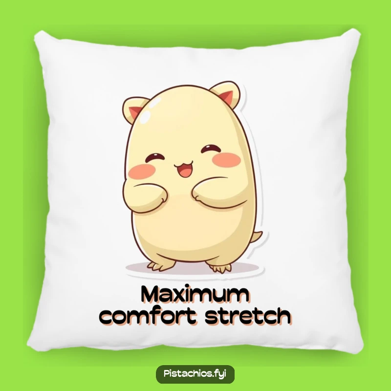 Funny Chubby Pistachio Pillow: Cozy Silly Stretchy Nut, The Snuggliest Funny Gift!