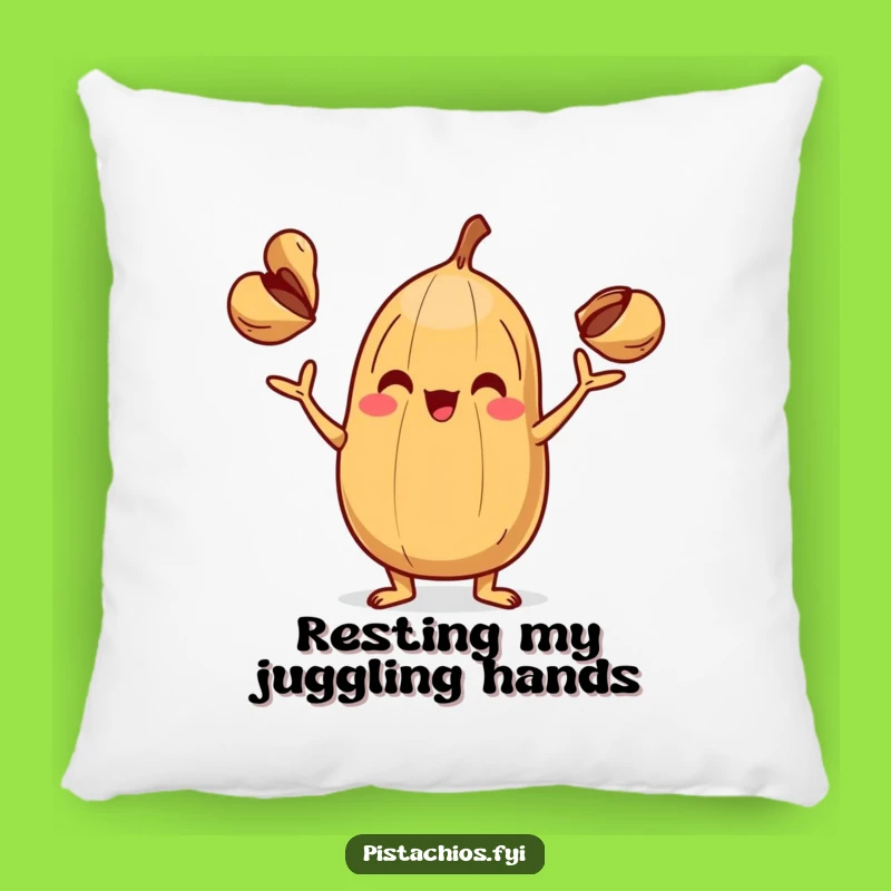 Funny Juggling Nut Pillow - Soft Nut Character Comfort, Amusing Funny Gift for Relaxation