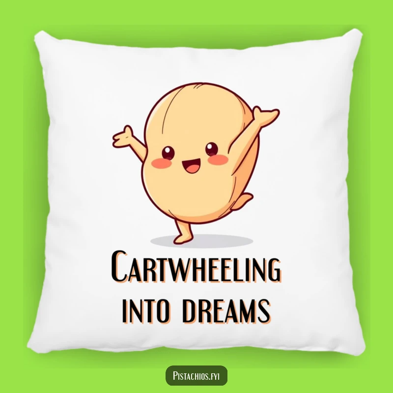 Funny Macadamia Nut Pillow - Cartwheel Fun, Comfy Acrobatics!