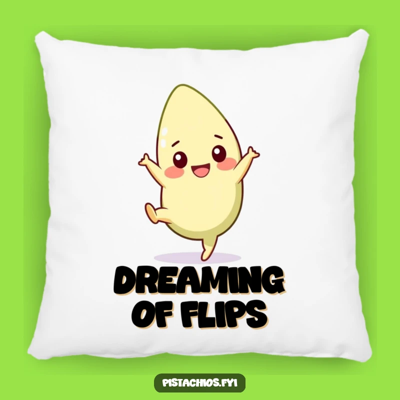 Funny Pistachio Cartwheel Pillow: Cozy Comfort and a Hilarious Gift!
