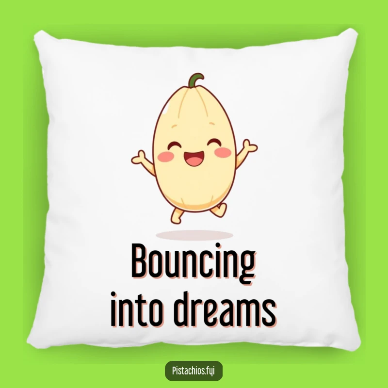 Funny Pistachio Hop Pillow: Cozy Comfort and a Hilarious Gift!