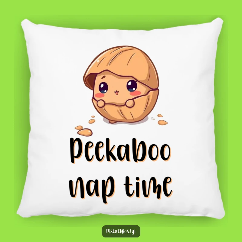 Funny Curious Pecan Pillow: Peeking Shell Design for a Perfect Funny Gift