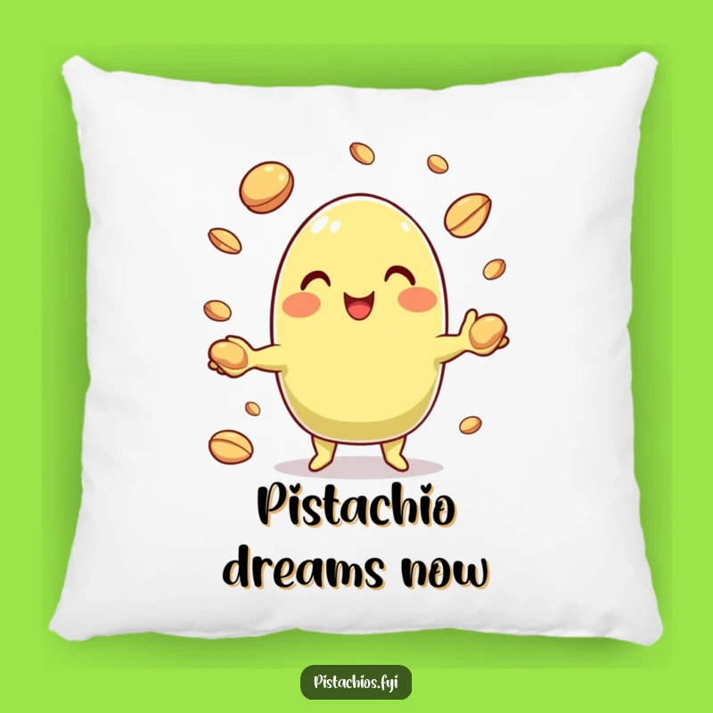 Funny Pistachio Juggling Nuts Pillow: Ultimate Comfy & Chuckle-Inducing Decor
