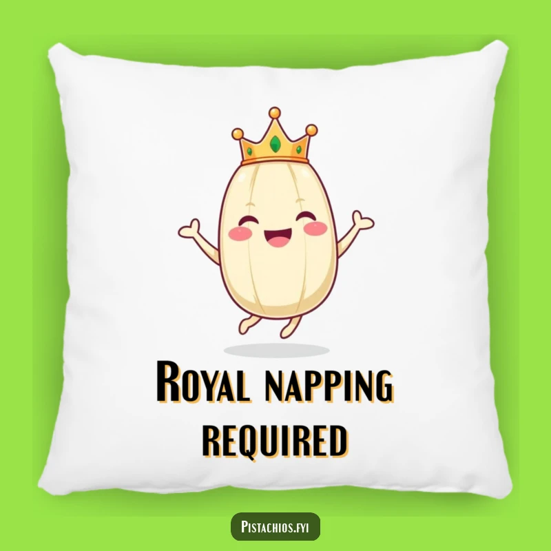 Funny Royal Pistachio Hop Pillow - Cozy Happy Character Decor Gift
