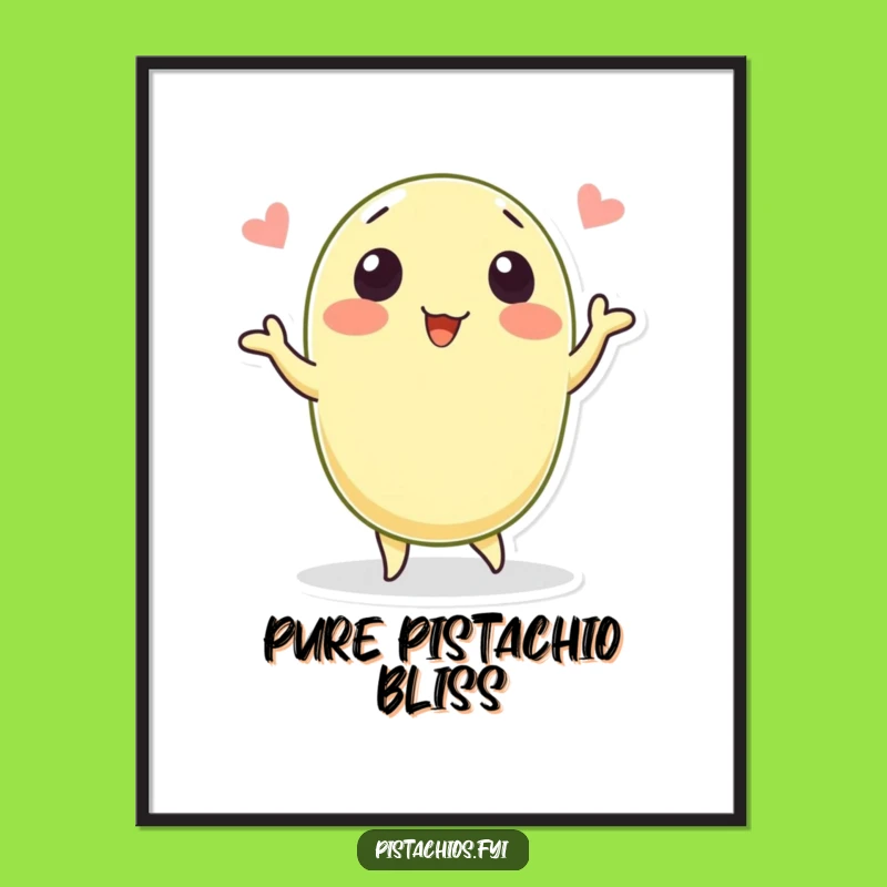 Funny Dancing Pistachio Digital Art: Bring Hilarious Nutty Joy to Your Walls