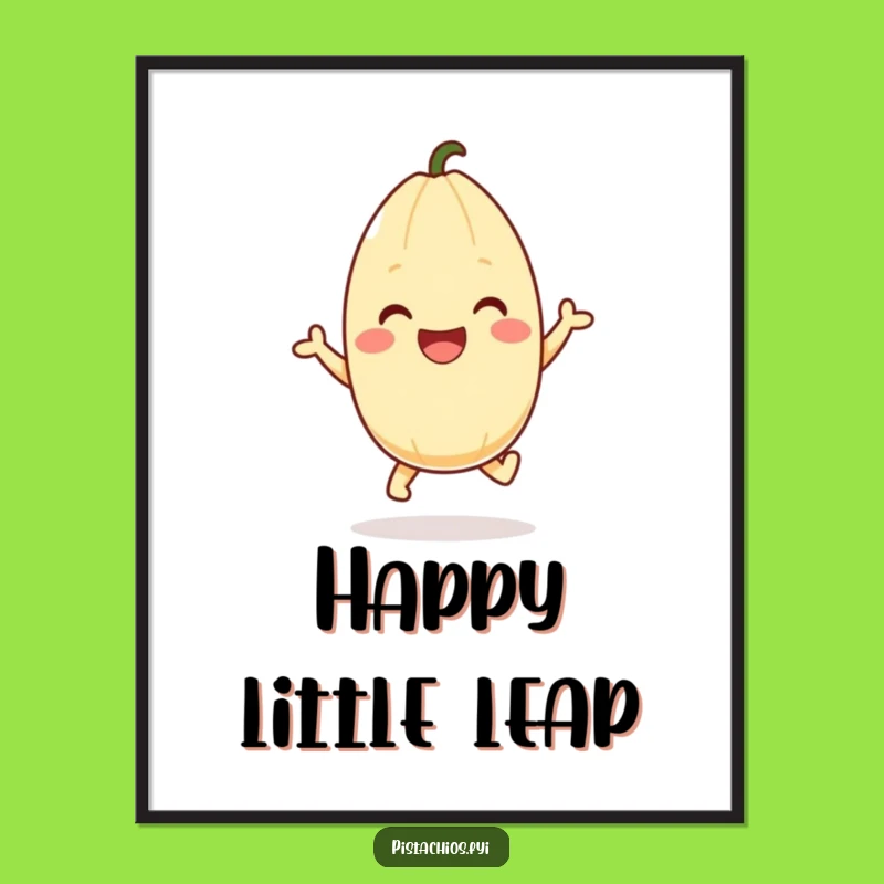 Funny Pistachio Hop Digital Print: Instant Joy and a Hilarious Gift!