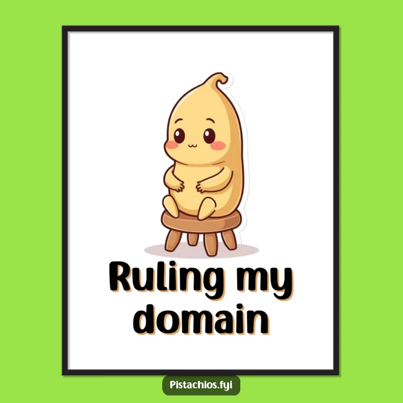 Funny Brazil Nut King Digital Print - Instant Royal Flair, Perfect Funny Gift