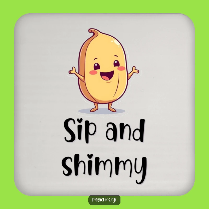 Funny Nut Shimmy Coaster - Charming Nut Character Protection, Quirky Funny Gift for Tables