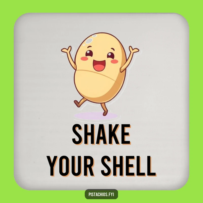 Funny Nutty Dance Coaster Set - Cheerful Table Protection & Perfect Fun Gift