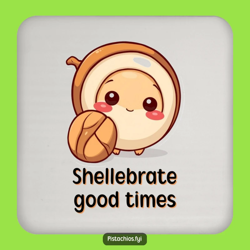 Funny Pecan Coaster Set - Protect Surfaces - Quirky Housewarming Gift