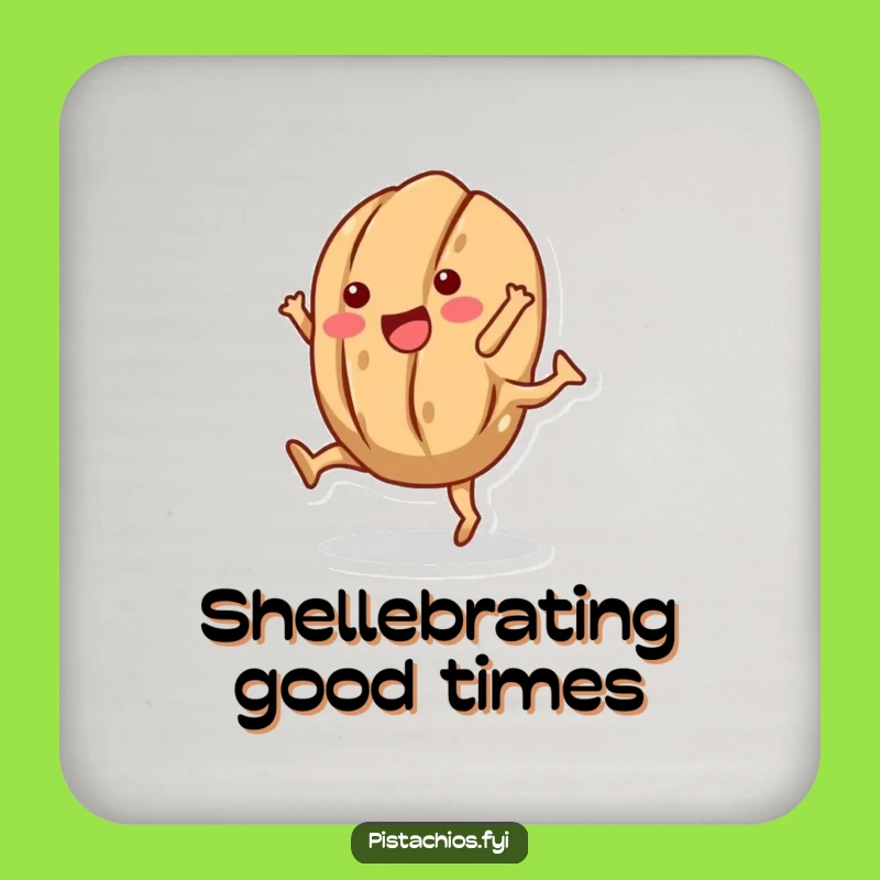 Funny Walnut Cartwheel Coaster - Protect Surfaces with Nutty Humor, Great Funny Gift