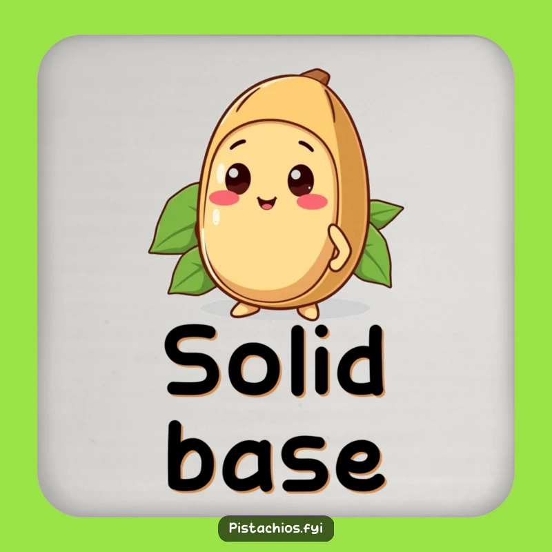 Funny Kawaii Brazil Nut Coasters (Set of 4): Strong Shell Protection - Bold Decor Gift