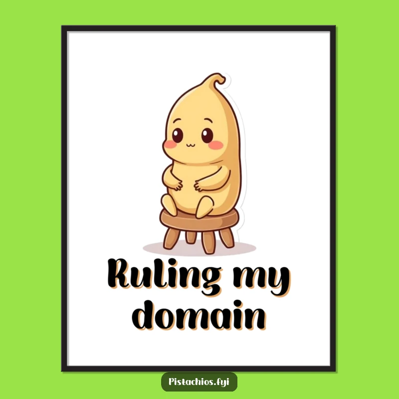 Funny Brazil Nut King Poster - Majestic Nutty Art, Excellent Funny Gift