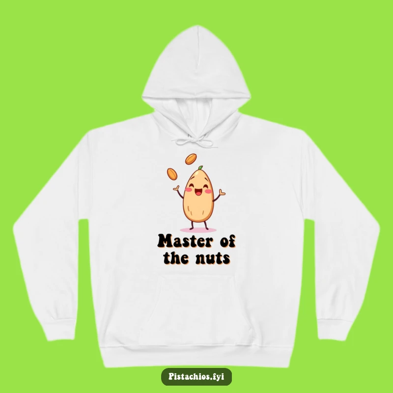 Cozy Funny Juggling Almond Hoodie: Skillful Comfort, A Talented Funny Gift