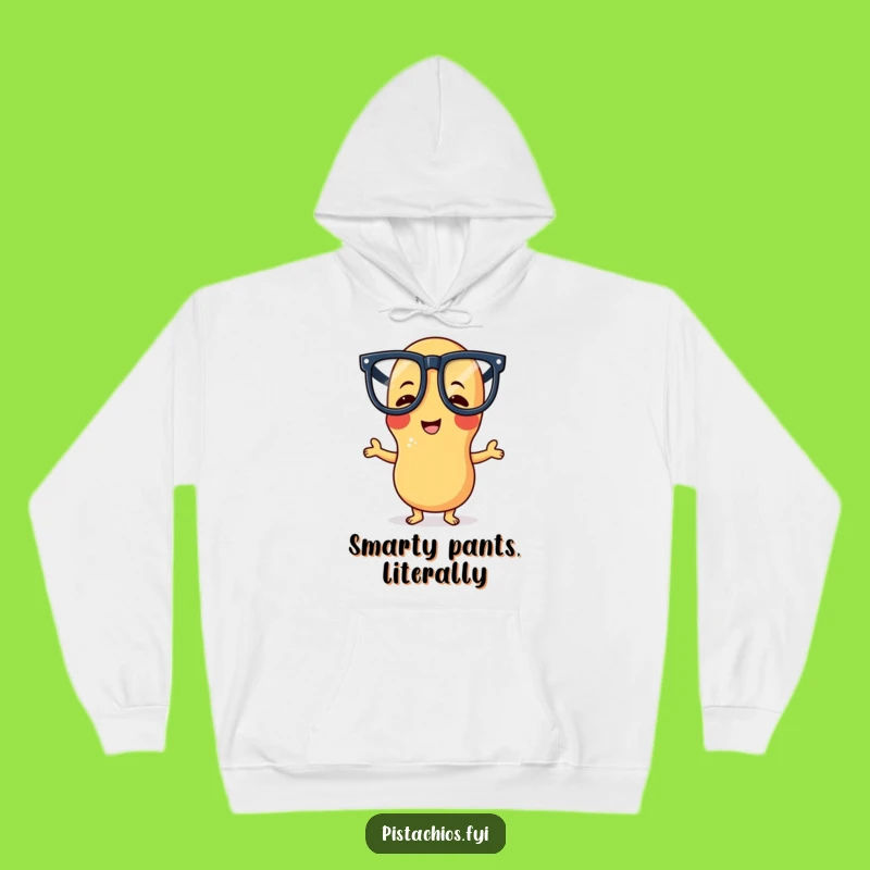 Funny Peanut Hoodie: Cozy Giggling Character with Silly Glasses - Perfect Warm Gift