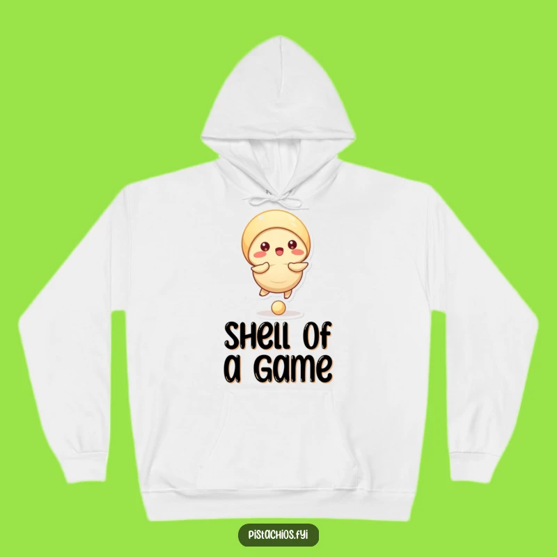 Funny Pistachio Hoodie: Bouncing Ball Shell Game Action