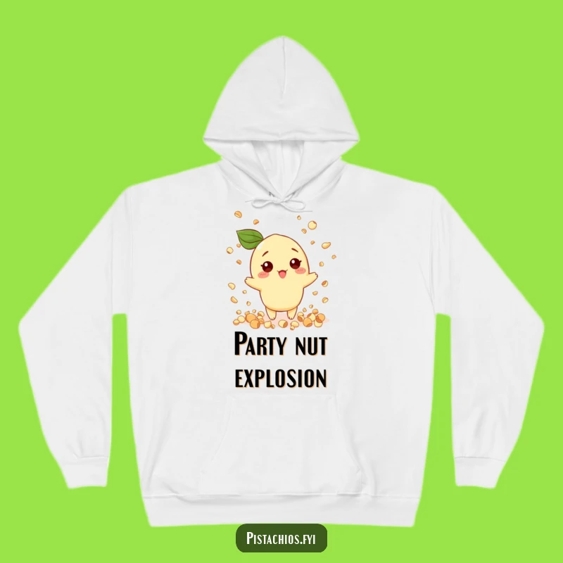 Funny Pistachio Hoodie: Nut Confetti Celebration Vibes