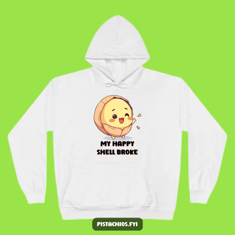 Funny Surprised Pistachio Hoodie: Cozy Up with Hilarious Crackling Comfort