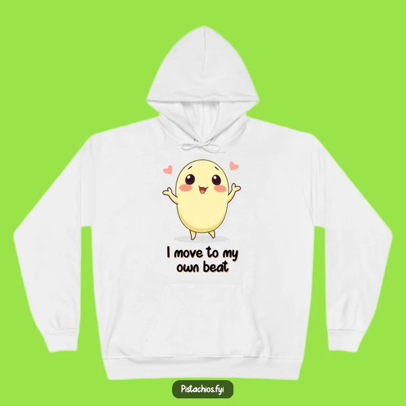 Funny Happy Pistachio Dancing Hoodie: Cozy Up in Hilarious Nutty Comfort