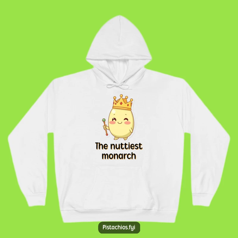 Cozy Funny Royal Pistachio Hoodie: Reign in Comfort, A Regal Funny Gift