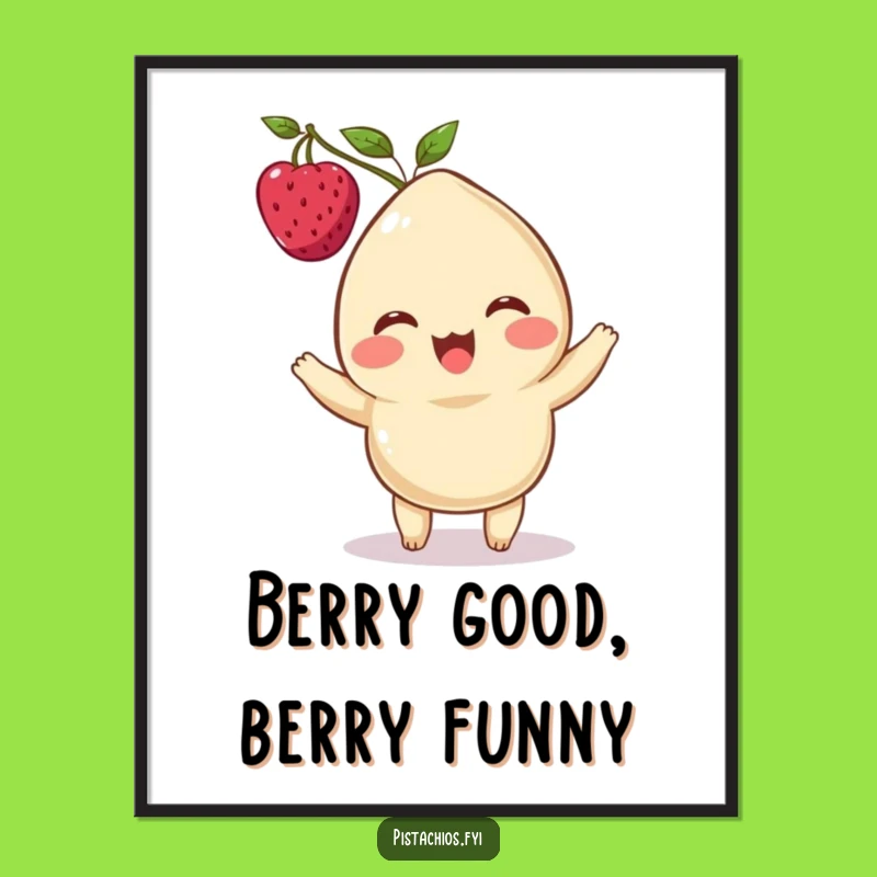 Free Printable Cashew Berry Art - Humorous Downloadable Decor for a Quirky Space