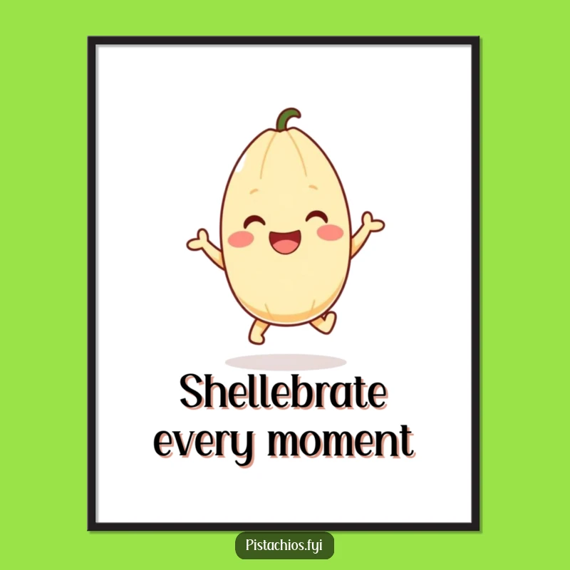 Free Printable Funny Pistachio Wall Art - Joyful Hop Downloadable Decor