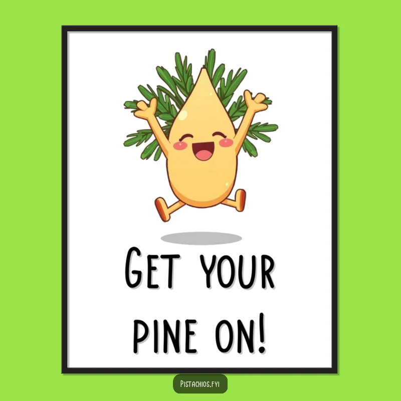 Free Printable Wall Art: Joyous Pine Nut Leaping - Exciting Downloadable Decor