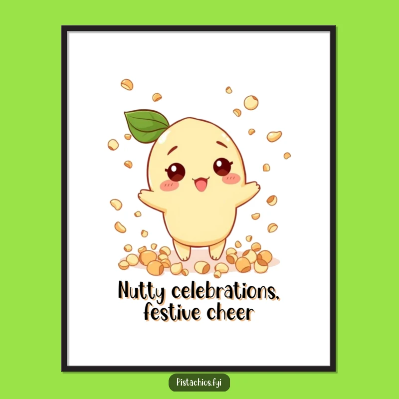Funny Free Printable Wall Art: Pistachio Nut Confetti, Downloadable Humorous Decor