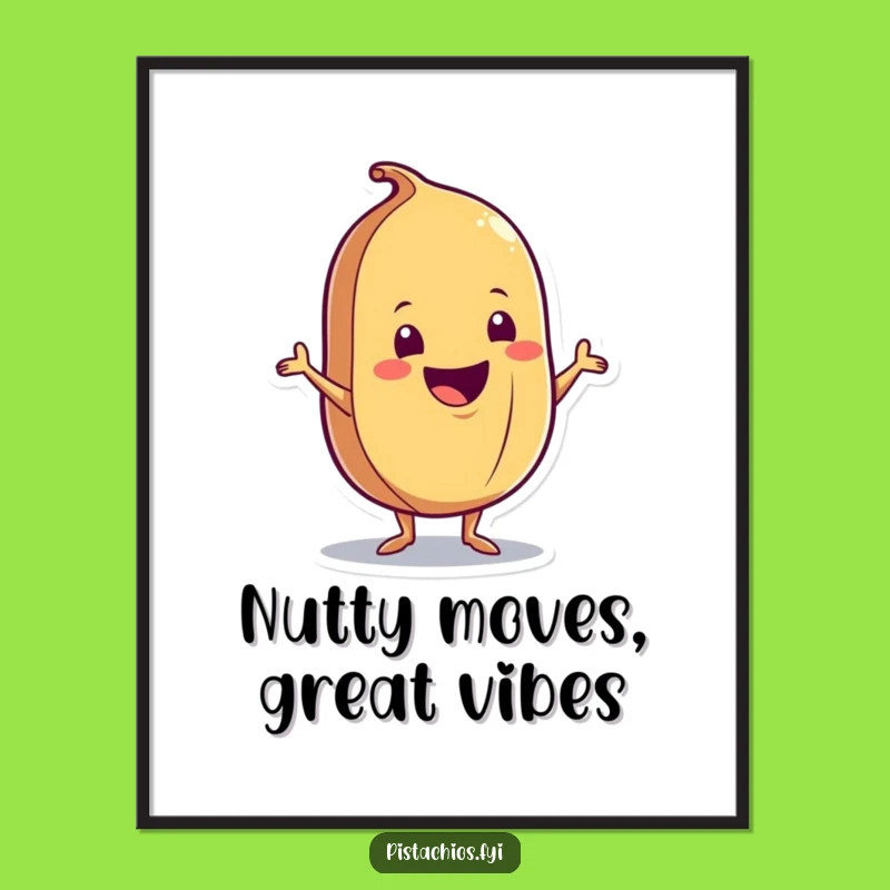 Free Printable Wall Art: Delighted Nut Shimmy Funny Downloadable Decor