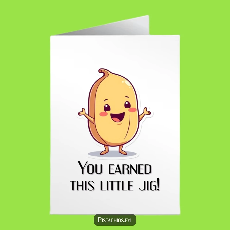 Free Printable Congrats Card: Nutty Shimmy Celebration Funny Downloadable Gift