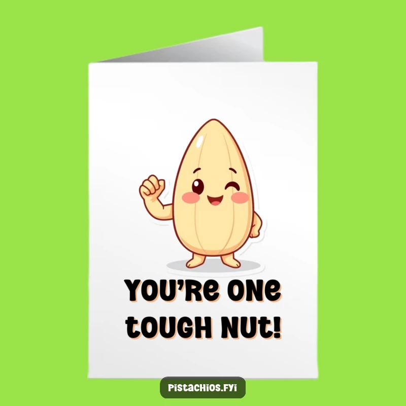 Free Printable Almond Congrats Card: Strong Achievements and Celebrations