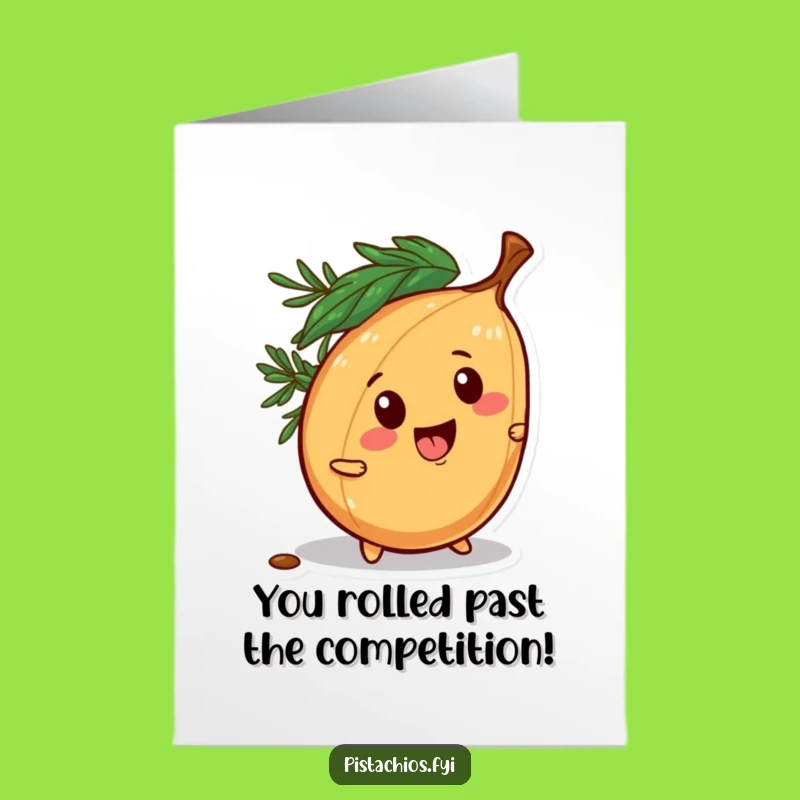 Free Printable Congrats Card: Mischievous Pine Nut, Playful Downloadable Gift for Your Victories