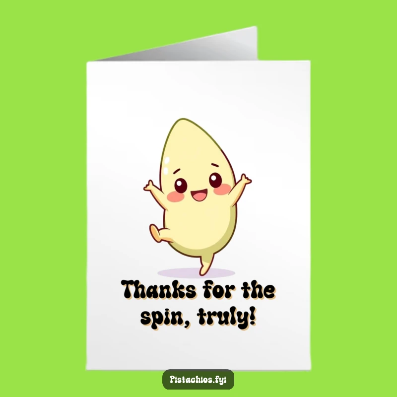 Free Printable Funny Pistachio Thank You Card - Cartwheel Downloadable Gratitude